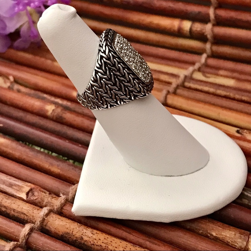 Premier Designs Encrusted Statement Ring Size 5.5 - image 4